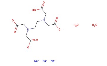 乙二胺-N,N,N',N'-四乙酸<span class='lighter'>三</span>钠盐<span class='lighter'>三水</span>