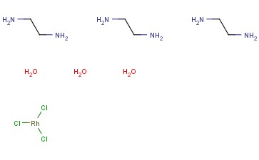 <span class='lighter'>三</span>(乙二胺)<span class='lighter'>三</span>氯化铑<span class='lighter'>三水</span>