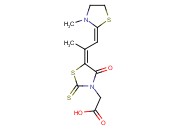 [5-[1-<span class='lighter'>甲基</span>-2-(3-<span class='lighter'>甲基</span>-<span class='lighter'>噻唑</span>-2-亚基)-亚乙基]-4-羰基-2-硫代-<span class='lighter'>噻唑</span>-3-基]乙酸