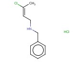 <span class='lighter'>N-BENZYL-3-CHLORO-2-BUTEN-1-AMINE</span> <span class='lighter'>HYDROCHLORIDE</span>