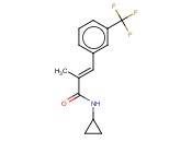 N-CYCLOPROPYL-ALPHA-METHYL-M-TRIFLUOROMETHYLCINNAMAMIDE
