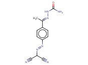 ((P-ACETYLPHENYL)<span class='lighter'>AZO</span>)MALONONITRILE SEMICARBAZONE