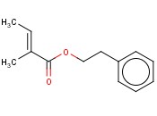 (E)-2-甲基-2-<span class='lighter'>丁烯</span>酸-2-苯乙酯