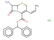 7-氨基-8-氧代-3-(顺<span class='lighter'>丙</span>-1-烯基)-5-硫杂-1-氮杂二环[4,2,0]辛-2-烯-2-羧酸二苯<span class='lighter'>甲</span><span class='lighter'>酯</span><span class='lighter'>盐酸盐</span>