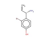 4-((1S)-1-AMINOPROP-2-ENYL)-3-<span class='lighter'>BROMOPHENOL</span>