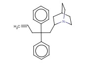 2-(2,2-<span class='lighter'>DIPHENYL</span>-4-PENTENYL)QUINUCLIDINE