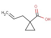 1-<span class='lighter'>烯</span><span class='lighter'>丙基</span><span class='lighter'>环</span><span class='lighter'>丙烷</span><span class='lighter'>甲酸</span>