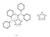 (S)-(+)-L-[(R)-2-( 二环己基<span class='lighter'>膦</span>基) <span class='lighter'>三</span>戊铁基]<span class='lighter'>乙基</span>二环己基<span class='lighter'>膦</span>