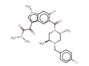 6-<span class='lighter'>氯</span>-5-[[(2R,5S)-4-[(4-氟苯基)甲基]-2,5-二甲基-1-哌嗪基]甲酰基]-N,N,1-三甲基-alpha-<span class='lighter'>氧</span>代-1H-吲哚-3-<span class='lighter'>乙酰</span>胺