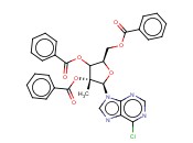 6-<span class='lighter'>氯</span>-9-(2,3,5-三<span class='lighter'>苯</span><span class='lighter'>甲</span><span class='lighter'>酰</span>氧基-2-C-<span class='lighter'>甲基</span>-beta-D-呋喃核糖基)-9H-嘌呤
