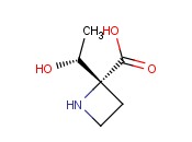2-AZETIDINECARBOXYLIC ACID, 2-(1-HYDROXYETHYL)-, [<span class='lighter'>R-</span>(R*,R*)]-