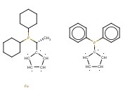 二茂铁,1-[(1R)-1-(二环己基<span class='lighter'>膦</span>基)<span class='lighter'>乙基</span>]-2-(二<span class='lighter'>苯基</span><span class='lighter'>膦</span>基)-,(2S)-