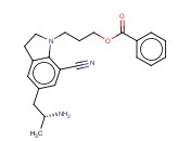 5-[(2R)-2-氨基丙基]-1-[3-(苯甲酰氧基)丙基]-2,3-二氢-7-<span class='lighter'>氰</span><span class='lighter'>基</span>-1H-<span class='lighter'>吲哚</span>