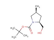 1-PYRROLIDINECARBOXYLIC ACID, 2-(HYDROXYMETHYL)-4-METHYL-, <span class='lighter'>1,1-DIMETHYLETHYL</span> <span class='lighter'>ESTER</span>, (2S,4S)-