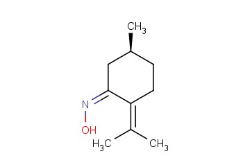 CYCLOHEXANONE, 5-METHYL-2-(1-METHYLETHYLIDENE)-, OXIME, (5S)-