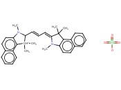 2-[3-(1,3-二氢-1,1,3-三<span class='lighter'>甲基</span>-2H-<span class='lighter'>苯</span><span class='lighter'>并</span>[e]<span class='lighter'>吲哚</span>-2-亚基)-1-丙烯-1-基]-1,1,3-三<span class='lighter'>甲基</span>-1H-<span class='lighter'>苯</span><span class='lighter'>并</span>[e]<span class='lighter'>吲哚</span>鎓高氯酸盐