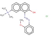 N,N,N-三甲基-7-羟基-8-[(2-<span class='lighter'>甲</span><span class='lighter'>氧基</span>苯基)偶氮]-2-萘季铵<span class='lighter'>盐酸盐</span>
