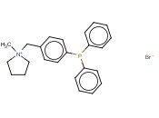 1-甲基-1-[4-(二苯基膦)苄基]<span class='lighter'>吡咯烷</span>鎓溴化物