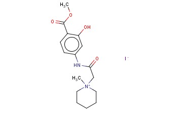 1-(((4-CARBOXY-3-HYDROXYPHENYL)CARBAMOYL)METHYL)-1-METHYLPIPERIDINIUM IODIDE METHYL ESTER