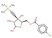 5-O-(对<span class='lighter'>氯苯</span><span class='lighter'>甲</span><span class='lighter'>酰</span>)-3-C-(2-三甲基<span class='lighter'>甲</span>硅烷基乙炔基)-D-呋喃核糖