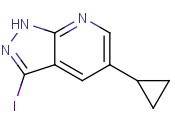 5-Cyclopropyl-3-iodo-1H-pyrazolo[<span class='lighter'>3,4</span>-b]pyridine