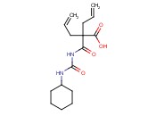 2-{[(cyclohexylcarbamoyl)amino]carbonyl}-2-(<span class='lighter'>prop-2-en</span>-1-yl)pent-4-enoic acid