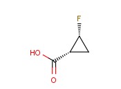(<span class='lighter'>1R</span>,2R)-(-)-CIS-2-FLUOROCYCLOPROPANECARBOXYLIC ACID