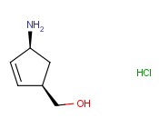 (1R,4S)-4-氨基-2-<span class='lighter'>环</span>戊烯-1-甲醇<span class='lighter'>盐酸盐</span>