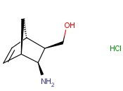 <span class='lighter'>DIENDO</span>-(<span class='lighter'>3-AMINO-BICYCLO</span>[<span class='lighter'>2.2.1</span>]<span class='lighter'>HEPT-5-EN-2-YL</span>)-<span class='lighter'>METHANOL</span> <span class='lighter'>HYDROCHLORIDE</span>