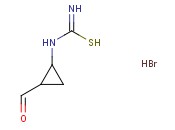 N-(2-FORMYLCYCLOPROPYL)CARBAMIMIDOTHIOIC ACID <span class='lighter'>HYDROBROMIDE</span>