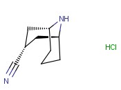 EXO-3-CYANO-9-AZABICYCLO[<span class='lighter'>3.3.1</span>]<span class='lighter'>NONANE</span> HYDROCHLORIDE