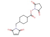 <span class='lighter'>2,5</span>-Dioxopyrrolidin-1-yl 4-((<span class='lighter'>2,5-dioxo-2,5</span>-dihydro-1H-pyrrol-1-yl)methyl)cyclohexanecarboxylate