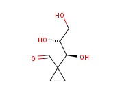 CYCLOPROPANECARBOXALDEHYDE, 1-(1,2,3-TRIHYDROXYPROPYL)-, [<span class='lighter'>R-</span>(R*,S*)]-