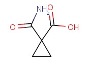 1-(<span class='lighter'>Aminocarbonyl</span>)-1-cyclopropanecarboxylic acid