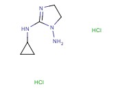 1H-咪唑-1,2-二胺,N2-<span class='lighter'>环</span><span class='lighter'>丙基</span>-4,5-二氢-, 盐酸 (1:2)