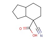 4-CYANO-OCTAHYDRO-1H-<span class='lighter'>INDENE</span>-4-CARBOXYLIC ACID