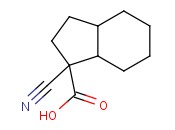 1-CYANO-OCTAHYDRO-1H-<span class='lighter'>INDENE</span>-1-CARBOXYLIC ACID
