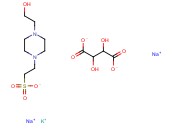 HEPES SODIUM SALT-POTASSIUM SODIUM <span class='lighter'>TARTRATE</span>