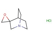 <span class='lighter'>SPIRO</span>[<span class='lighter'>1-AZABICYCLO</span>[<span class='lighter'>2.2.2</span>]<span class='lighter'>OCTANE-3,2</span>'-<span class='lighter'>OXIRANE</span>] <span class='lighter'>HYDROCHLORIDE</span>
