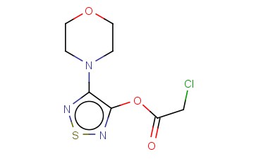 <span class='lighter'>4-MORPHOLIN-4-YL-1,2,5-THIADIAZOL-3-YL</span> <span class='lighter'>CHLOROACETATE</span>