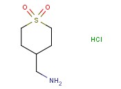 [(1,1-DIOXOTETRAHYDRO-2H-THIOPYRAN-4-<span class='lighter'>YL</span>)METHYL]AMINE <span class='lighter'>HYDROCHLORIDE</span>