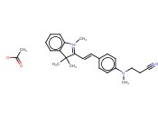 2-[2-[4-[(2-<span class='lighter'>氰</span>乙基)甲基氨基]苯基]乙烯<span class='lighter'>基</span>]-1,3,3-三甲基-3H-<span class='lighter'>吲哚</span>翁乙酸盐