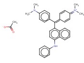 N-[4-[[4-(二甲氨基)苯基][4-(苯氨基)-1-<span class='lighter'>萘</span>基]亚甲基]-2,5-环己二烯-1-亚基]-N-甲基甲铵<span class='lighter'>乙酸</span>酯