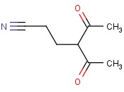 4-<span class='lighter'>ACETYL</span>-5-OXOHEXANENITRILE