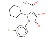 4-乙酰基-5-<span class='lighter'>环己基</span>-1-(3-氟苯基)-1,5-二氢-3-羟基-2H-吡咯-2-<span class='lighter'>酮</span>