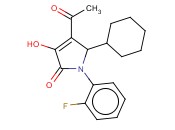 4-乙酰基-5-<span class='lighter'>环己基</span>-1-(2-氟苯基)-1,5-二氢-3-羟基-2H-吡咯-2-<span class='lighter'>酮</span>