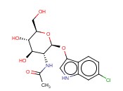 6-<span class='lighter'>氯</span>-3-<span class='lighter'>吲哚</span>基 N-乙酰基-beta-D-氨基葡萄糖苷