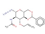 2-乙酰氨基-3-O-<span class='lighter'>烯</span>丙基-4,6-O-<span class='lighter'>苯</span><span class='lighter'>亚</span>甲基-2-脱氧-β-D-吡喃葡萄糖酰<span class='lighter'>基</span>叠氮化物