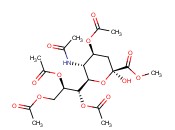 5-乙酰<span class='lighter'>氨基</span>-4,7,8,9-四-O-乙酰-3,5-二脱氧-β-D-甘油酸-D-半<span class='lighter'>乳</span>-2-吡喃壬酮糖甲酯