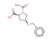 CIS-1-<span class='lighter'>ACETYL</span>-4-(PHENYLMETHOXY)-L-<span class='lighter'>PROLINE</span>